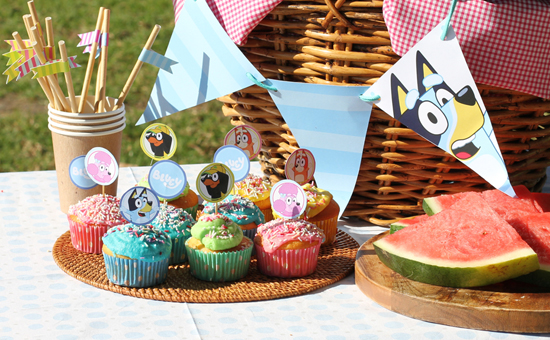Make Your Own Bluey Themed Cupcake Toppers At Home Make Your Own Bluey Themed Cupcake Toppers At Home