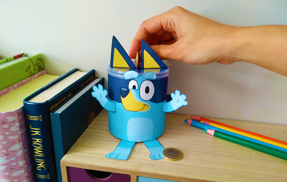 Bluey - Craft - DIY Piggy Bank - 970 x 615px