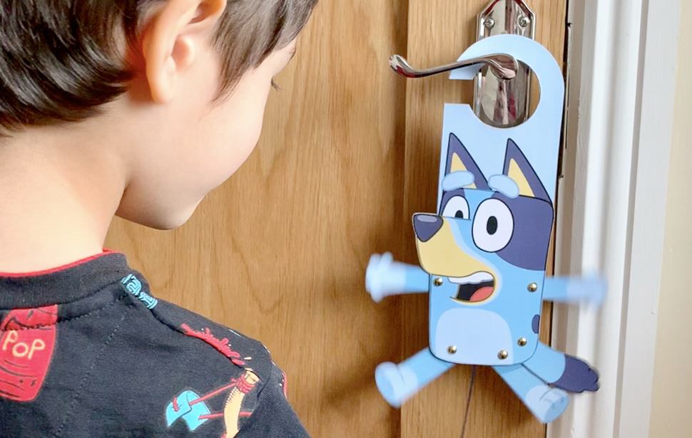 Bluey - Craft - Door Hanger - 970 x 615px