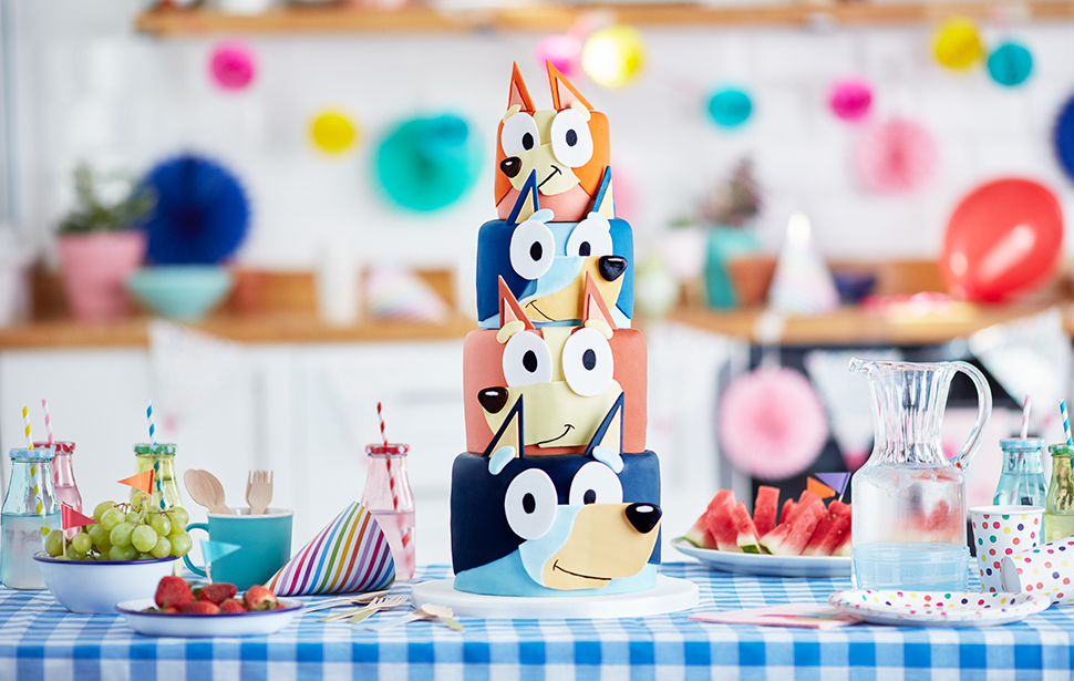 Bluey celebration cake