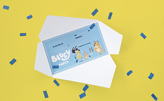Make Your Own Bluey-Themed Party Invitations