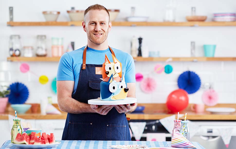 Bluey Birthday Cake (Rolled Buttercream) 