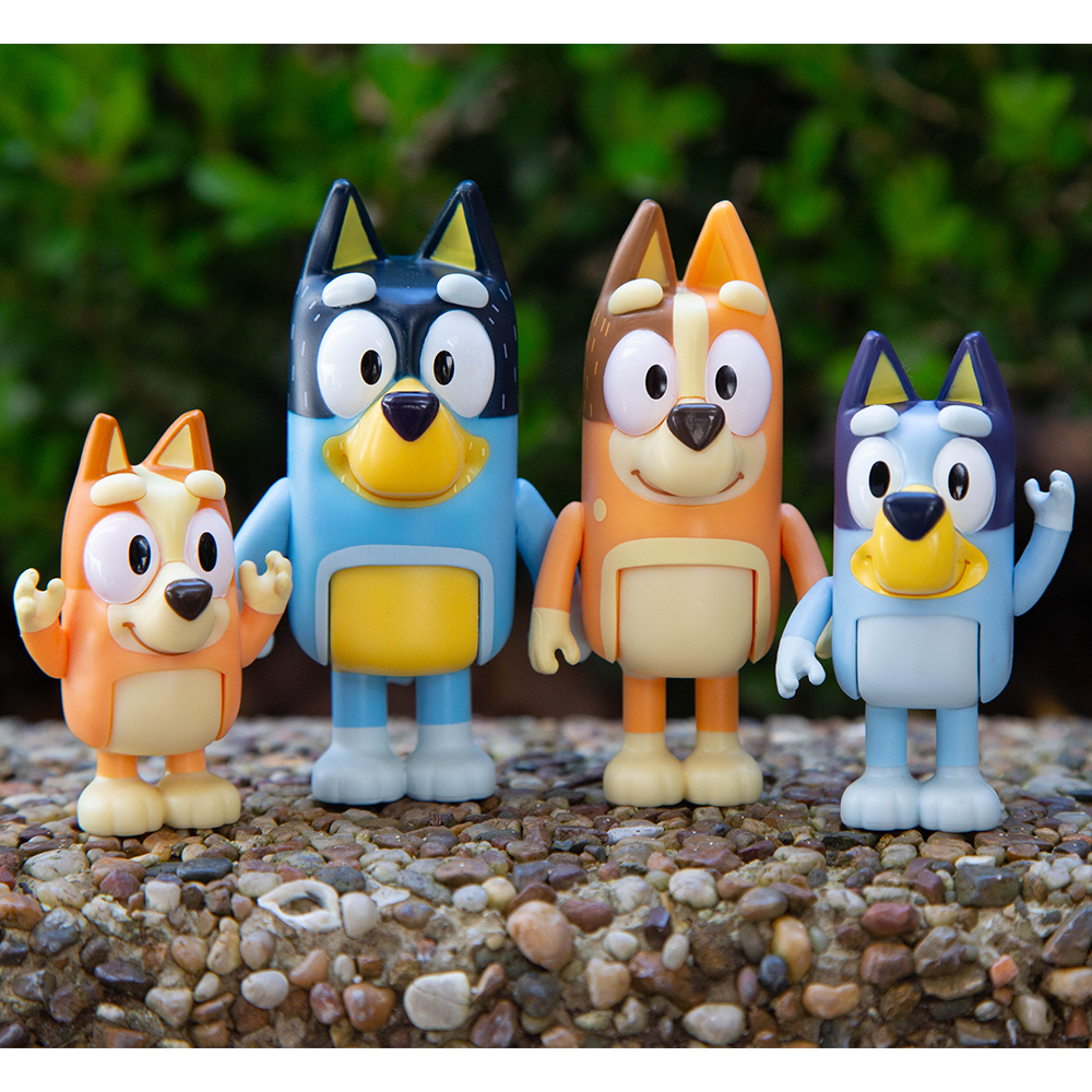 Cartoon Anime Bluey Family Action Figures Toys Pvc Collection