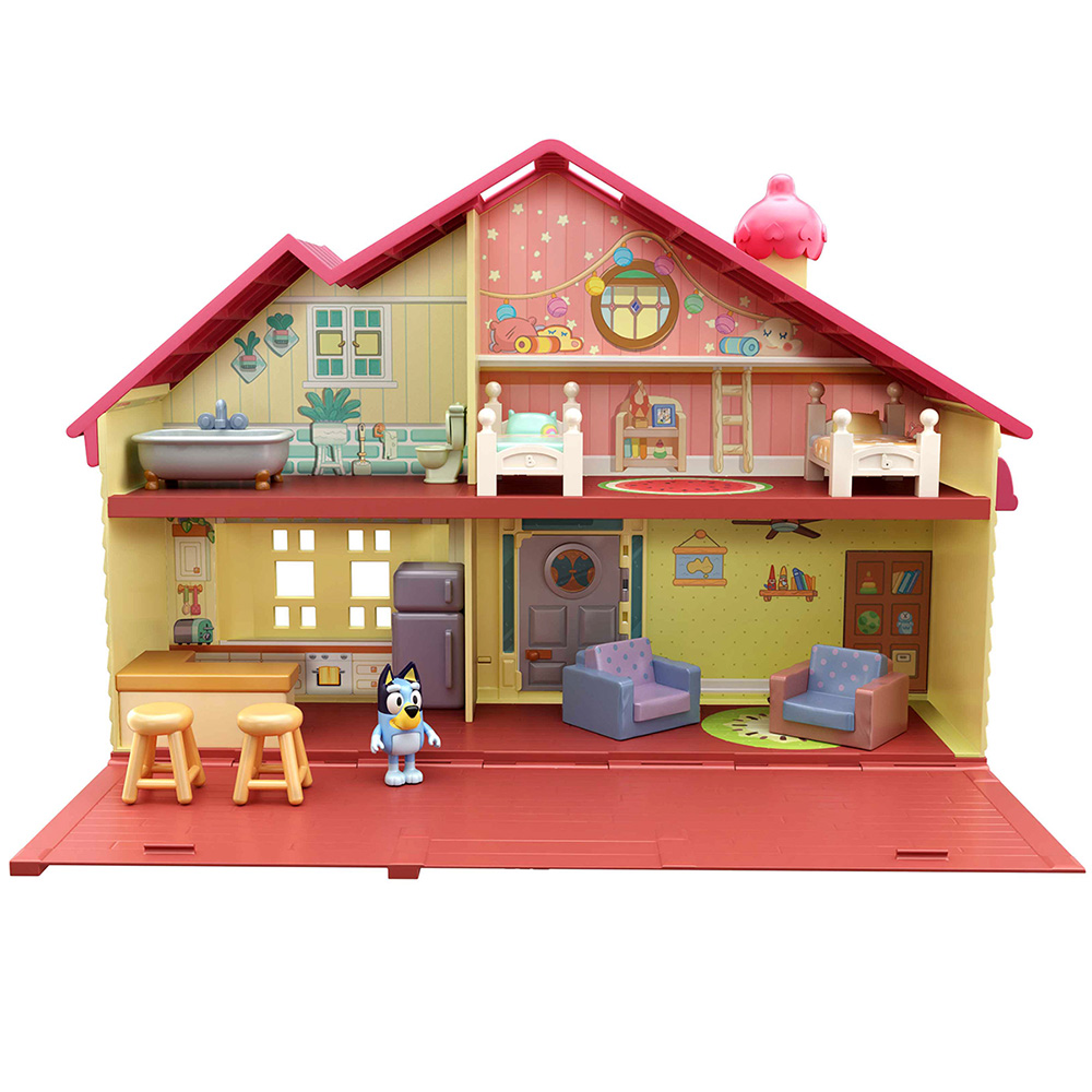 Bluey Family Home Playset with 2.5 poseable Figure