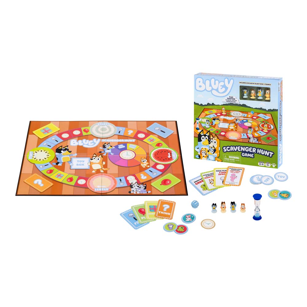 Bluey Scavenger Hunt Board Game Rules