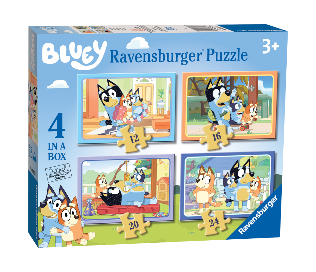 Bluey 4 in a box puzzles Bluey Official site