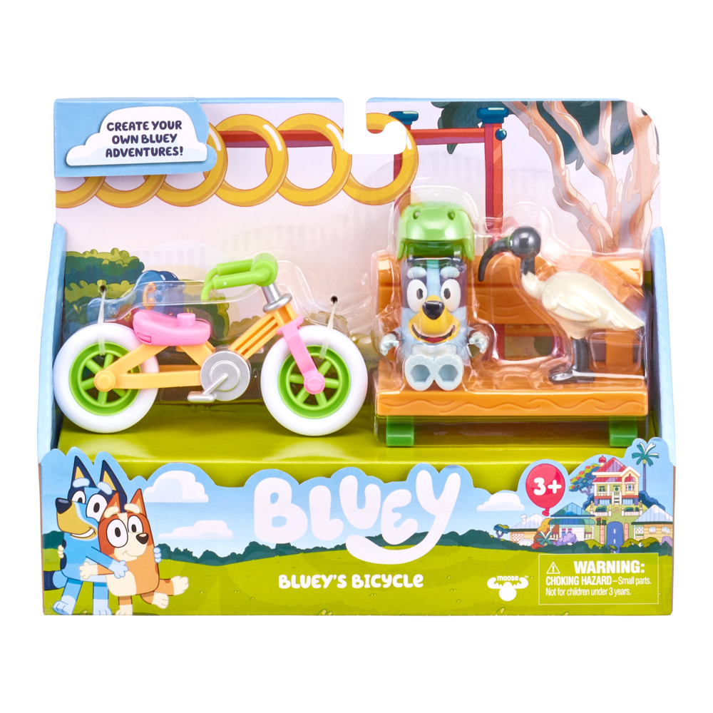 BLUEY BIKE BICYCLE PLAYSET BIN CHICKEN PARK BENCH BRAND NEW