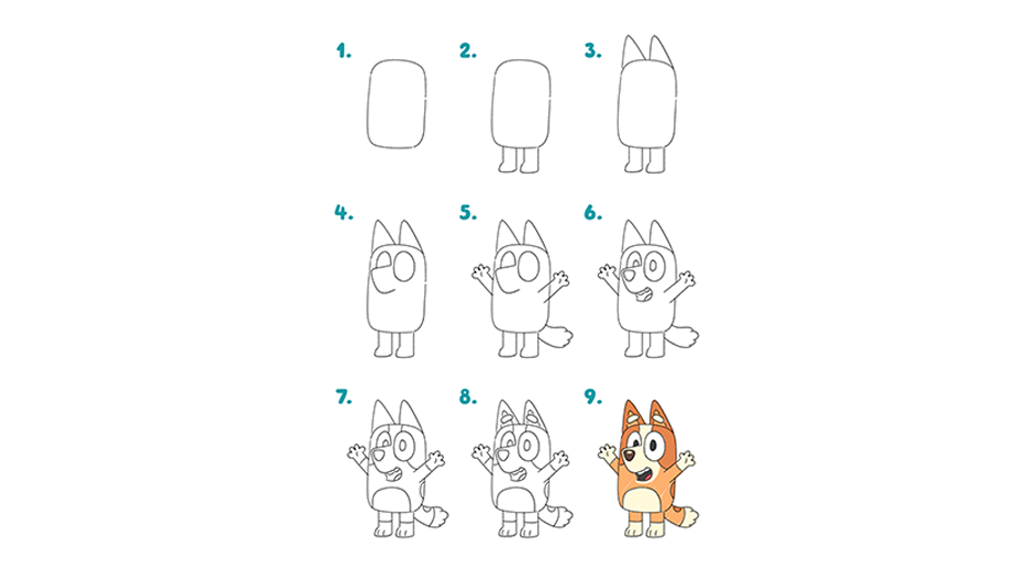 How To Draw Bingo Bluey Official Website