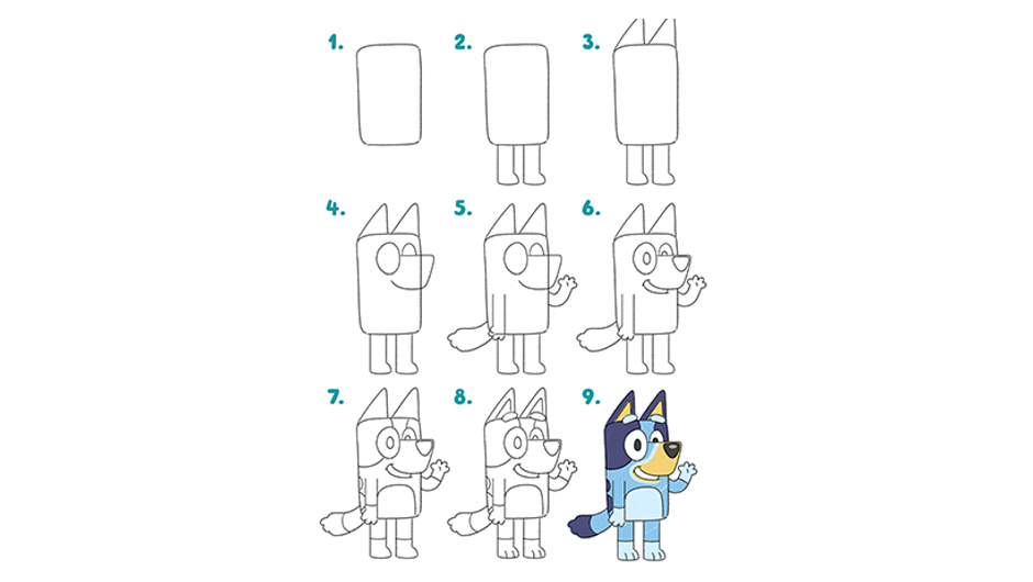 How To Draw Bluey Bluey Official Website