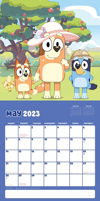 Bluey 2023 Square Wall Calendar - Bluey Official Website Bluey 2023 Square Wall Calendar - Bluey Official Website