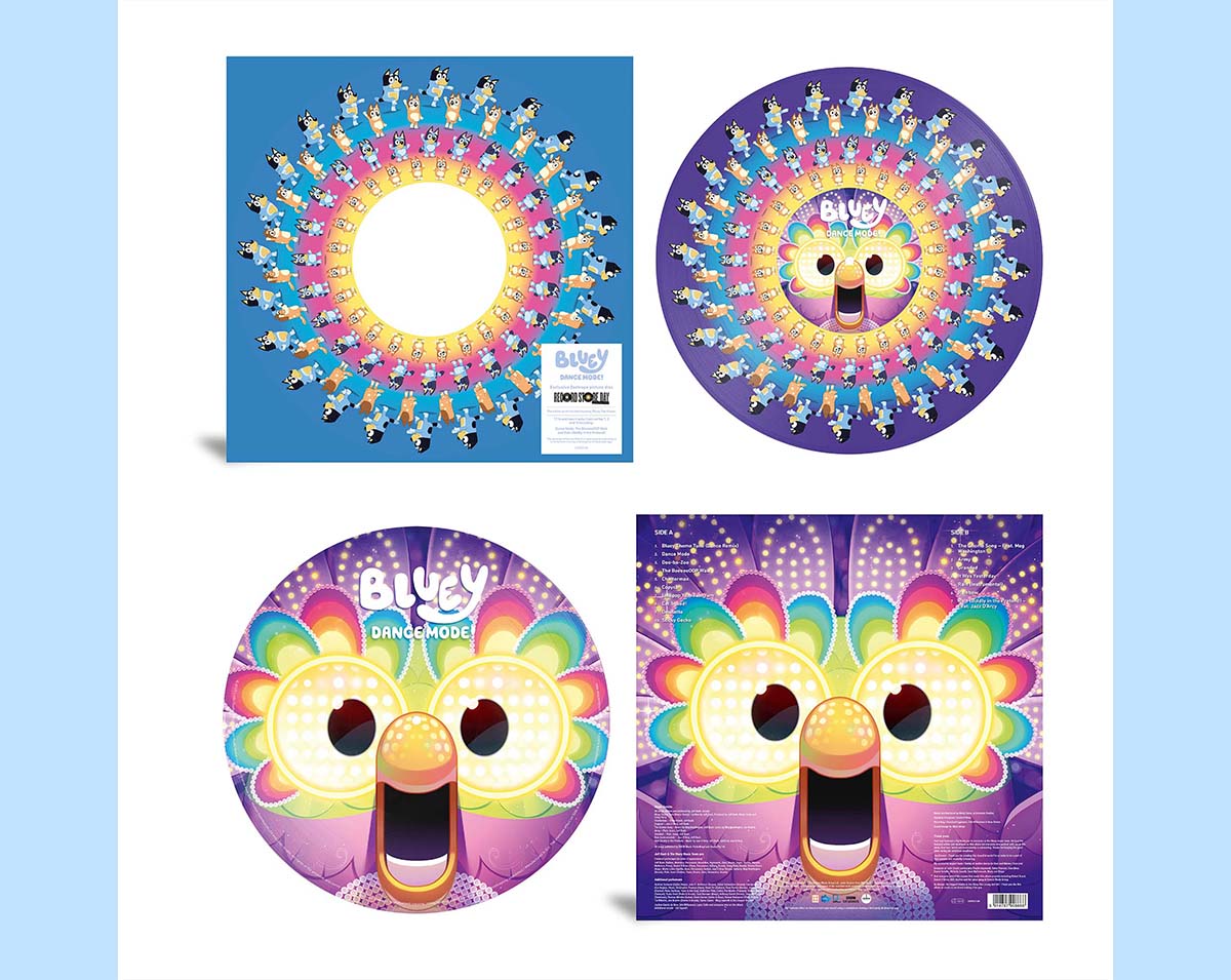 Bluey Dance Mode Album Zoetrope Vinyl
