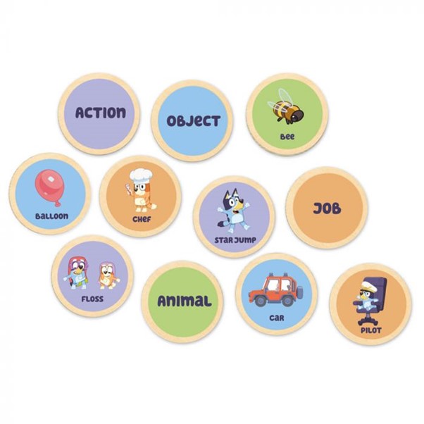 Bluey Wooden Charades Game Bluey Official site