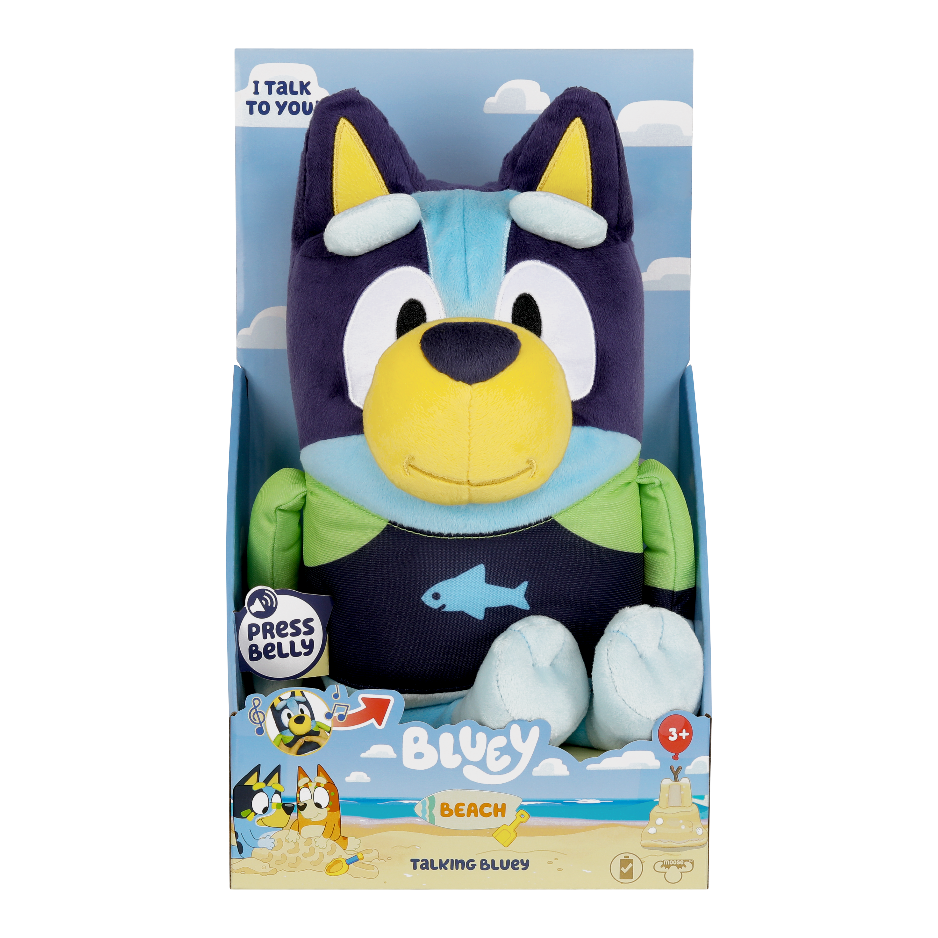 Bluey Talking Plush Beach special Edition - Bluey Official Website