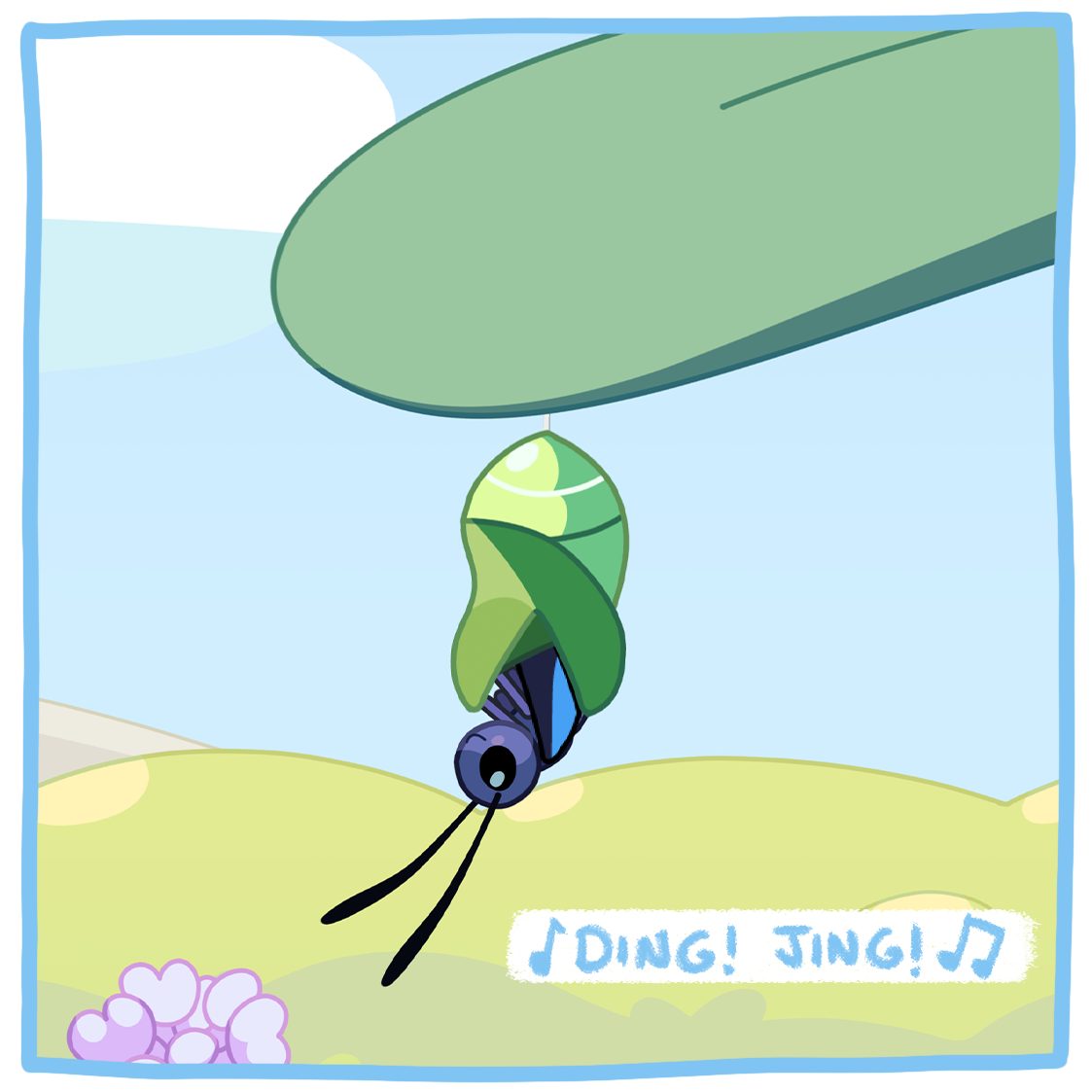 'Poor Little Bug On The Wall' Butterfly Poster Bluey Official site