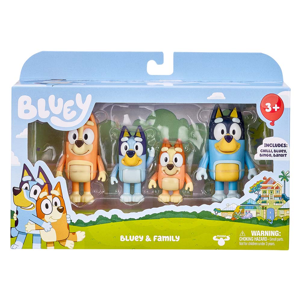 Bluey 4pk Figurines - Bluey Official Website