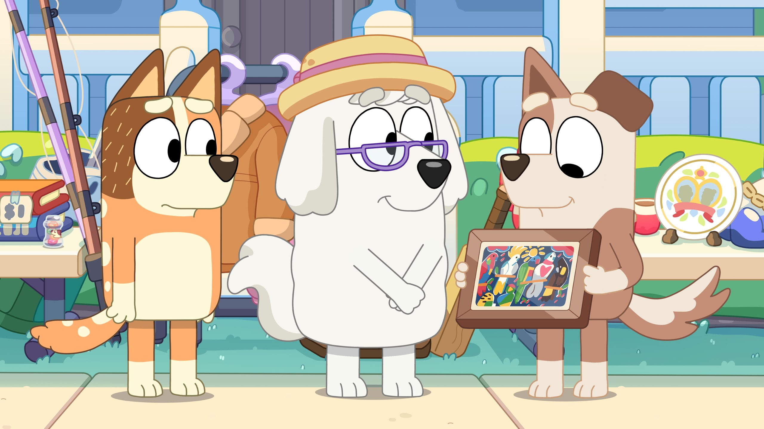 Granny Mobile Episode! Bluey, Bingo, and MUFFIN are GRANNIES!! Meet