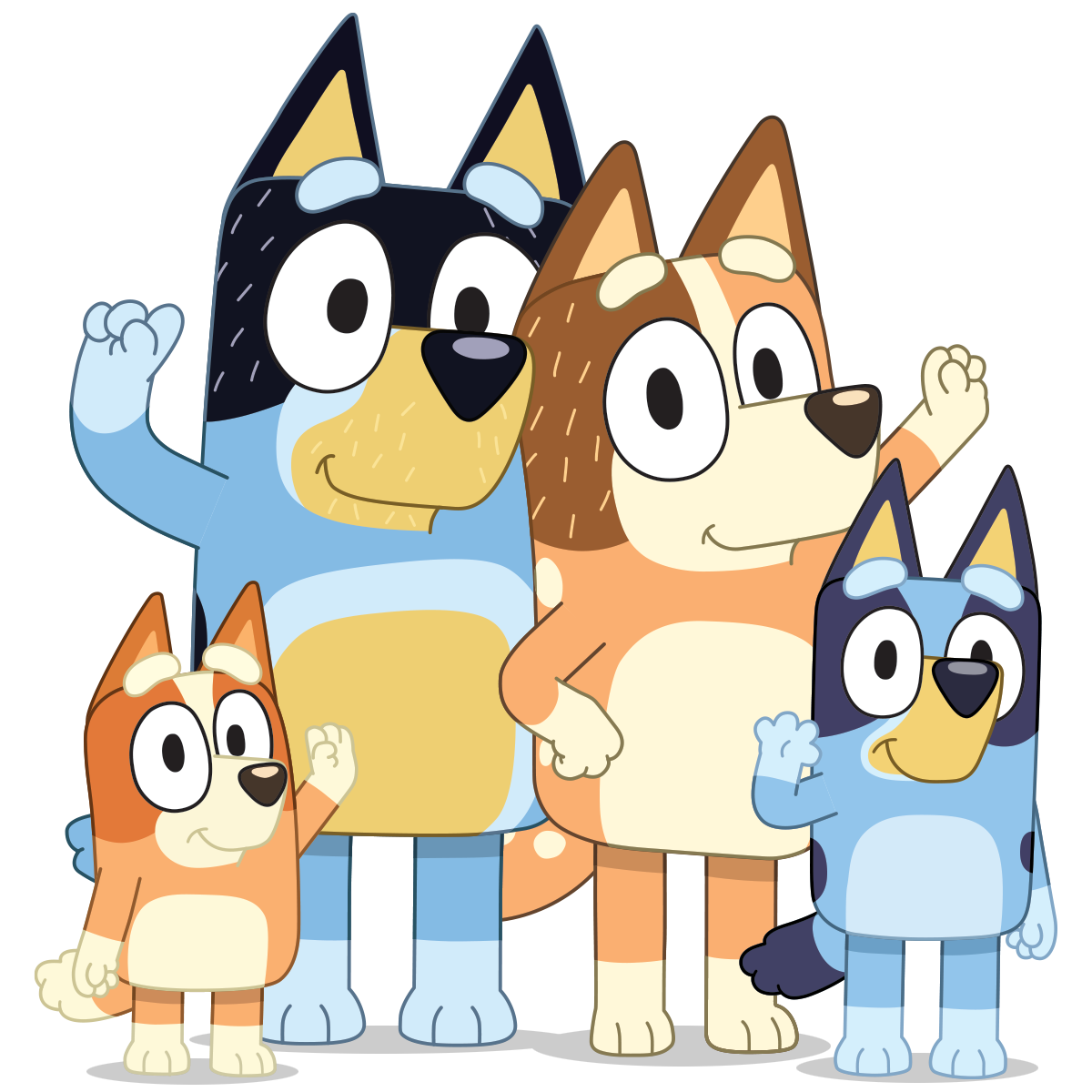 Bluey And Family Logo Toss Knit