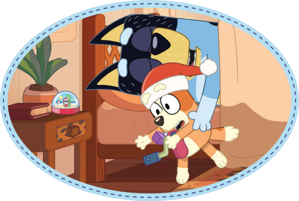 Bluey Santacraft Read Along with 'Verandah Santa' - Bluey Official Website