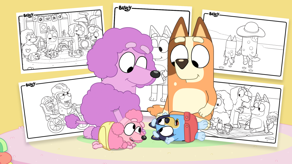 Mother's Day Colouring Sheets - Bluey Official Website