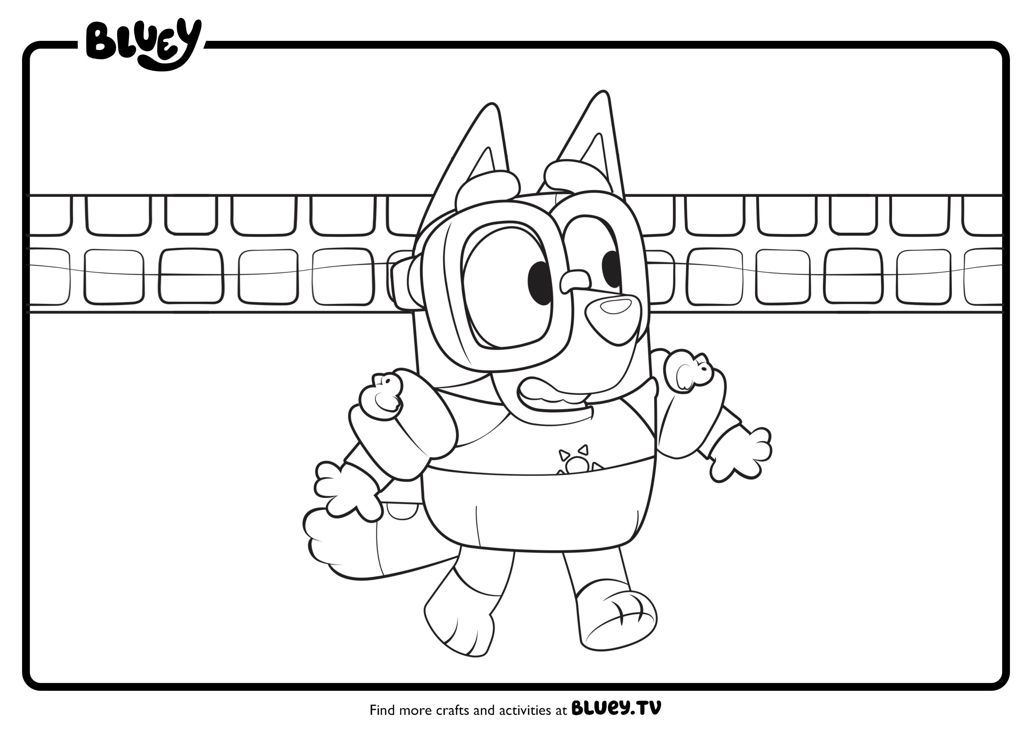 Bluey And Bingo Coloring Pages Bluey And Bingo Coloring Pages