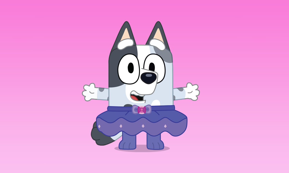 Muffin unboxing Faceytalk Background Bluey Official site