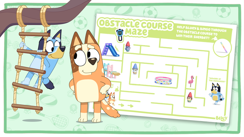 Obstacle Course Maze Bluey Official Website