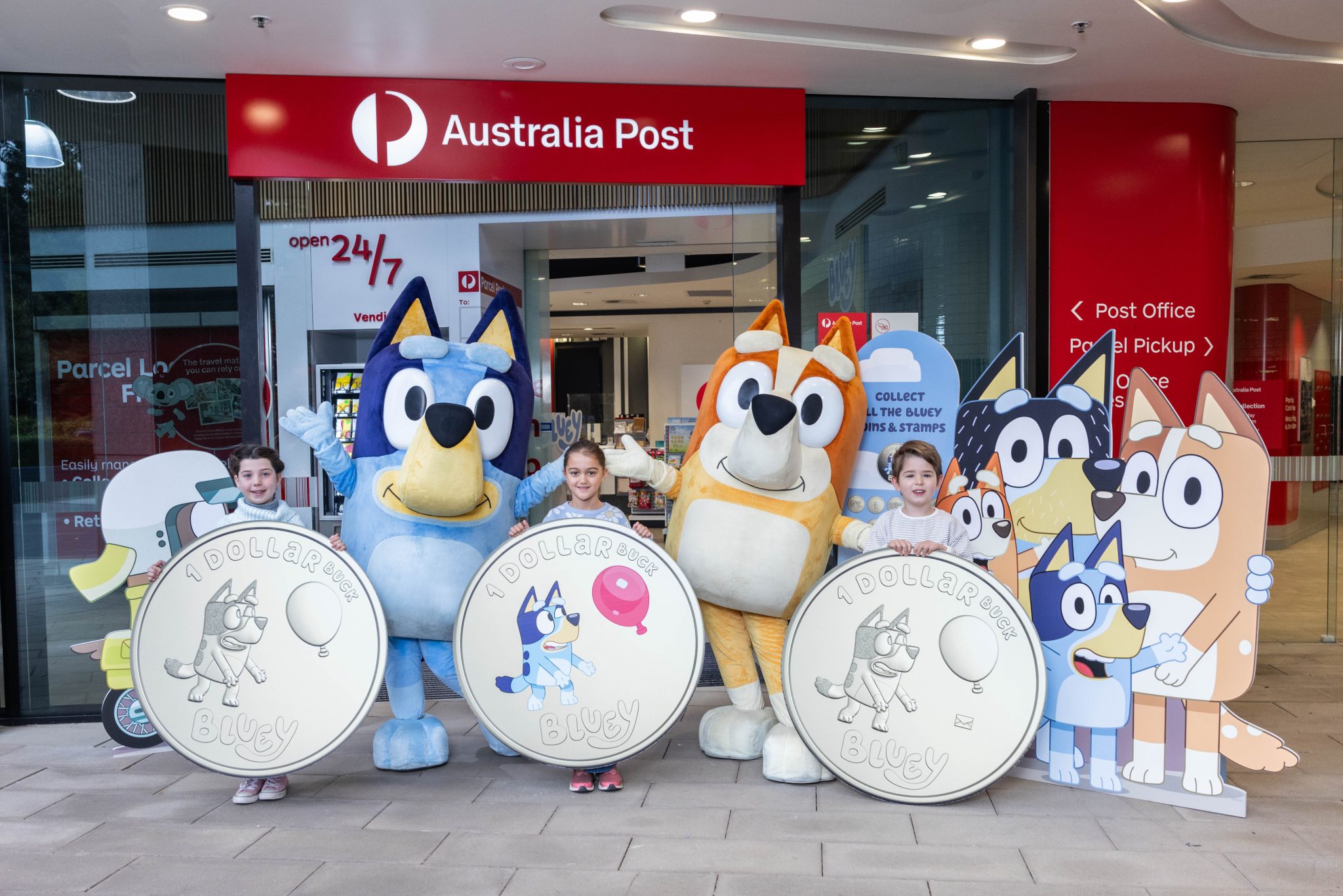 The Bluey Dollarbuck Coin Collection and Stamp Pack have arrived at Australia Post! Bluey