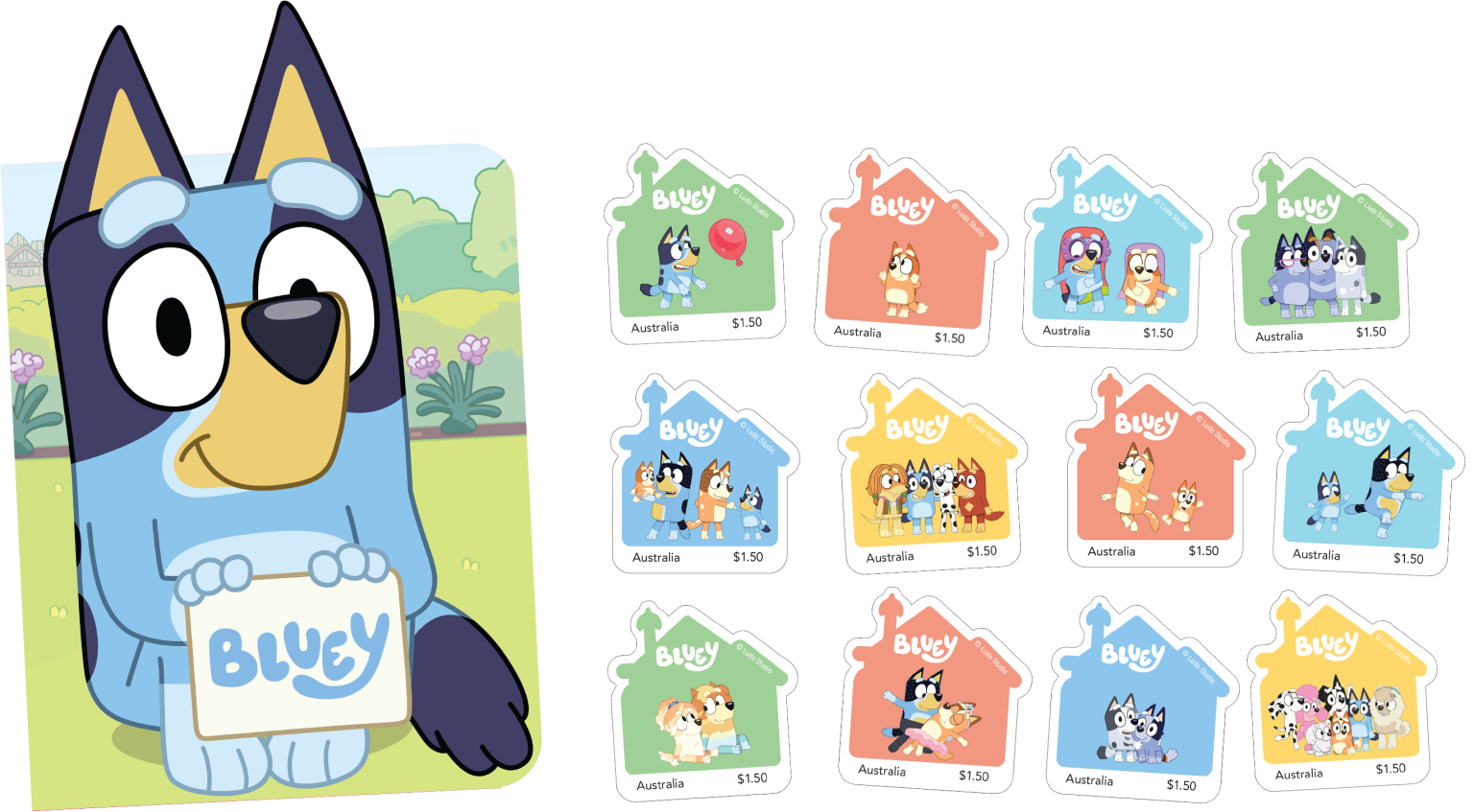 The Bluey Dollarbuck Coin Collection and Stamp Pack have arrived at Australia Post! Bluey