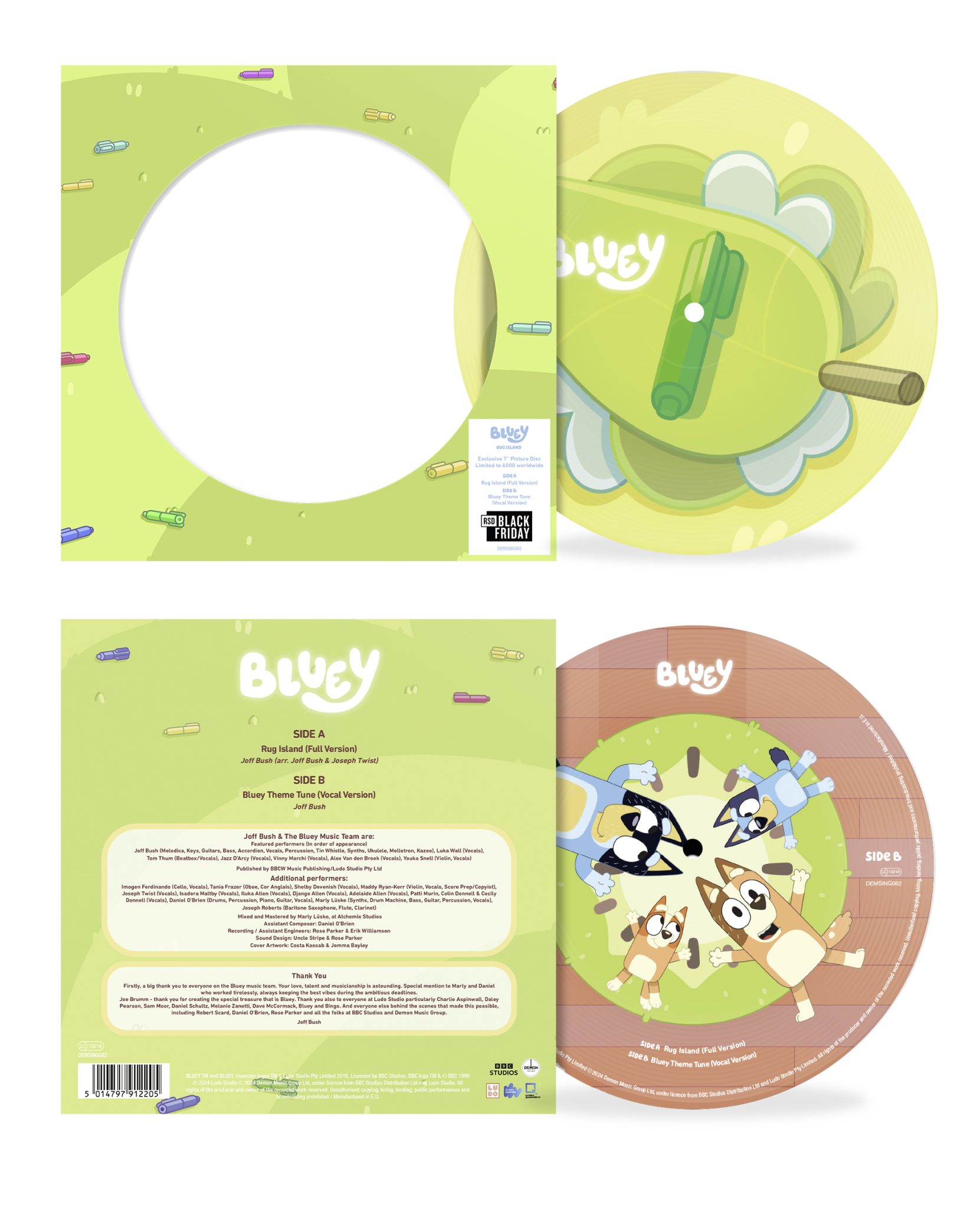 Rug Island: Limited Edition Black Friday Vinyl! - Bluey Official Website