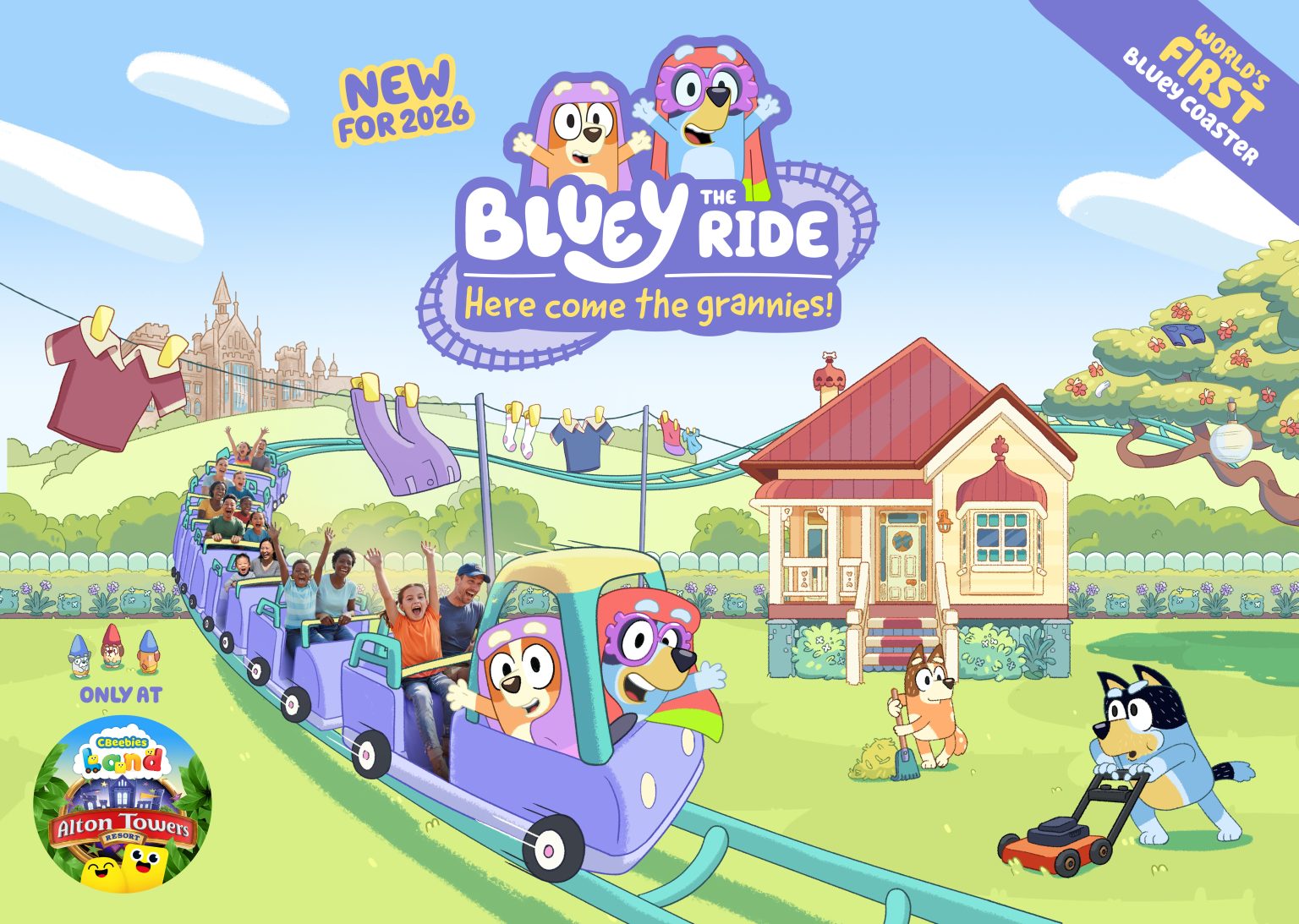 Bluey the Ride: Here Come the Grannies! Only at Alton Towers - Bluey ...