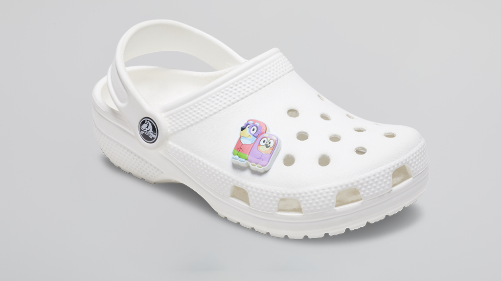Bluey Crocs with a Granny Jibbitz