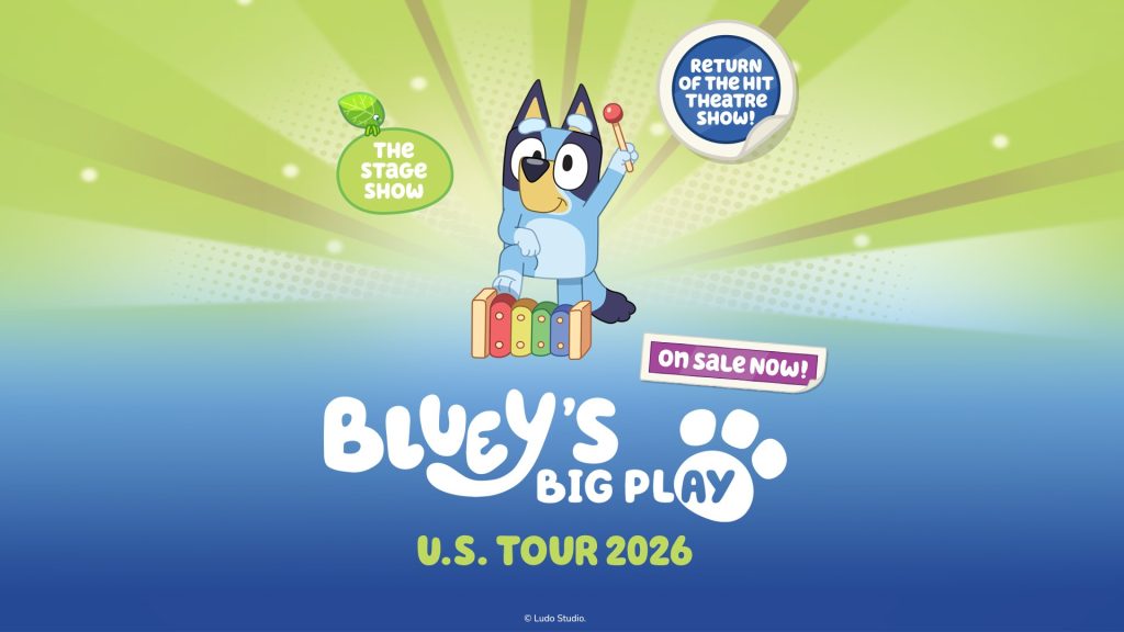 Return of the hit theatre show! The stage show Bluey's Big Play U.S. Tour 2026 on sale now