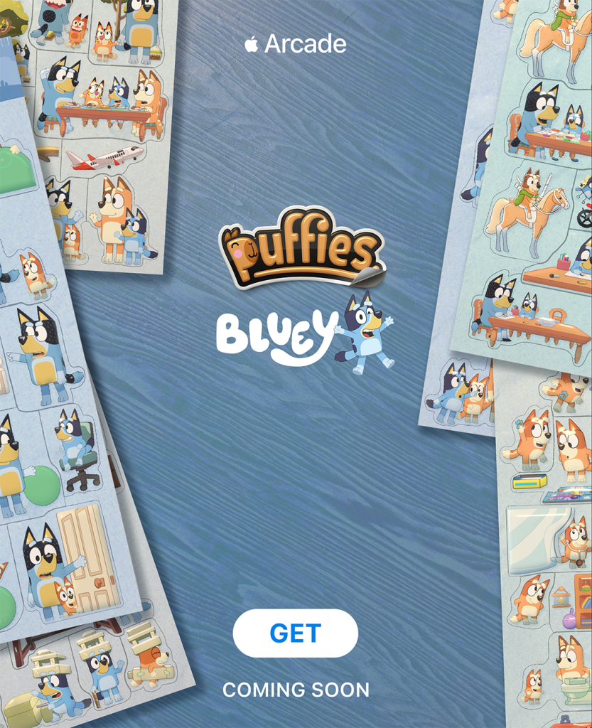 Bluey x Puffies Key Art