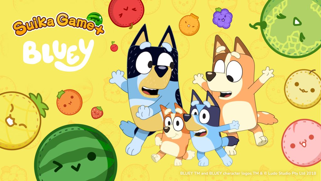 Bluey Suika Game Key Art